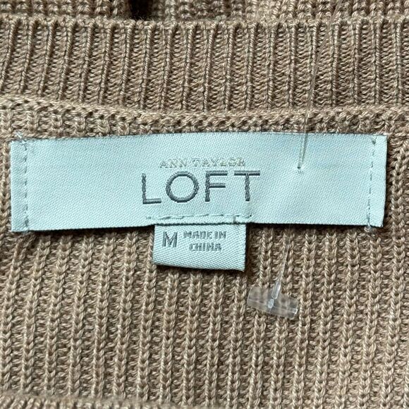 NWOT LOFT Tan Sweater size Medium - Picture 3 of 4